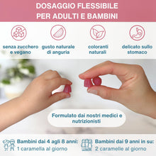Carica l'immagine nel visualizzatore di Gallery, Igennus Magnesio Citrato, Vitamina B6 e L-Teanina, Caramelle Gommose