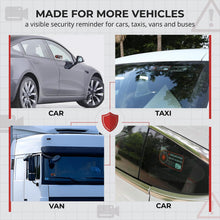 Carica l'immagine nel visualizzatore di Gallery, 8 Pezzi Adesivi per Dash Cam – Segnale di Avviso Presenza Telecamera in Vinile per Auto e Veicoli – Vetrofanie Resistent