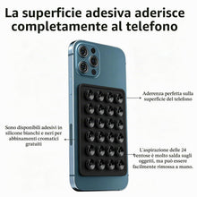 Carica l'immagine nel visualizzatore di Gallery, 4 Pezzi Supporto Cellulare A Ventouse In Silicone Antiscivolo, Con Retro Adesivo, Compatibile Con Tutti I Modelli Di Sma