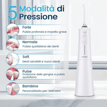 Carica l'immagine nel visualizzatore di Gallery, Vimmk Irrigatore Orale Senza Fili, Idropulsore Dentale ad Acqua con Irrigatore Orale Dentale Ricaricabile Impermeabile I