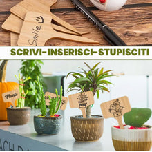 Carica l'immagine nel visualizzatore di Gallery, 40 Pezzi Etichette Per Piante, Bambù Pianta, Accessori da Giardino, Etichette a Forma di T, Cartellini per Impermeabili,