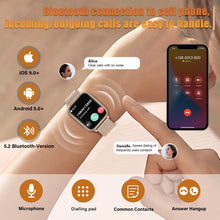 Carica l'immagine nel visualizzatore di Gallery, SLOKSFil Smartwatch Donna con Chiamate Bluetooth, 1.83" Fitness Orologio Smartwatch 3 Cinturini Frequenza Cardiaca SpO2 