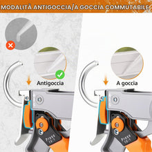 Carica l'immagine nel visualizzatore di Gallery, DEKO Pistola per Silicone Manuale, Doppio Rapporto di Spinta 10:1 e 20:1, Antigoccia Selezionabile, Portacartuccia Girev