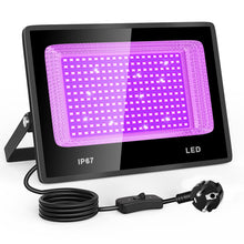 Carica l'immagine nel visualizzatore di Gallery, 100W Black Light, UV Lamp, Black Light, IP67 Waterproof, for Halloween Decoration, Christmas Decoration, Hardened UV Res