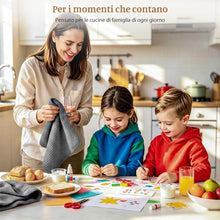 Carica l'immagine nel visualizzatore di Gallery, Zindoo 4 Pezzi Strofinacci Cucina Microfibra 40x40 cm Grigio