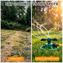 Carica l'immagine nel visualizzatore di Gallery, 2Pz Irrigatore da Giardino, Irrigatore Rotante a 360° con 3 Bracci