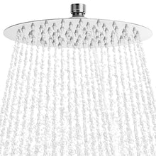 Carica l'immagine nel visualizzatore di Gallery, QWORK® Soffione per doccia Ø 20 cm, soffione doccia regolabile 360°, doccia soffione rotondo