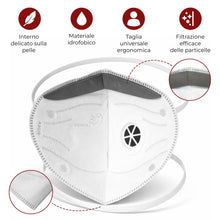 Carica l'immagine nel visualizzatore di Gallery, Mascherina FFP3 con valvola || Alta protezione respiratoria con elevata filtrazione || Confortevole ed ergonomica || Ide