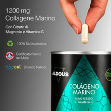 Carica l'immagine nel visualizzatore di Gallery, Collagene Marino con Magnesio e Vitamina C - 200 Capsule - Anti Age