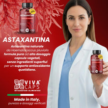 Carica l'immagine nel visualizzatore di Gallery, Astaxantina pura alto dosaggio 8mg per dose giornaliera 120cps 1 al giorno