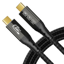 Carica l'immagine nel visualizzatore di Gallery, ZIKNYDO Cavo Type C to Type C 3 metri, USBC 3.2 20Gbps Trasferimento dati, ricarica rapida da 240W 48V/5A, 4K@144Hz/ 60H