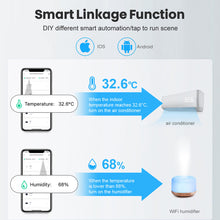 Carica l'immagine nel visualizzatore di Gallery, Sensore termometro con igrometro e WiFi, sensore di temperatura e umidità per interni ed esterni con notifica tramite ap