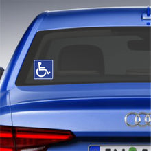 Carica l'immagine nel visualizzatore di Gallery, pubblimania 2 Adesivi DISABILI INVALIDI. per Uso Interno del Vetro (vetrofania) di Auto, Camper, Parabrezza