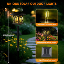 Carica l'immagine nel visualizzatore di Gallery, 8 Pezzi Luci Solari per Esterni Giardino, Lampada Solare Esterno, IP65 Impermeabile, LED Luci Solari Giardino Decorazion