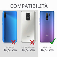Carica l'immagine nel visualizzatore di Gallery, kwmobile Custodia Compatibile con Xiaomi Redmi 9 Cover - Back Case per Smartphone in Silicone TPU - Protezione Gommata -