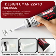 Carica l'immagine nel visualizzatore di Gallery, 2x 250g Pasta Ripara Muri Bianca con Spatola – Vantaggio Stucco per Muri Pronto all’Uso per Fori di Trapano, Crepe &amp; Par