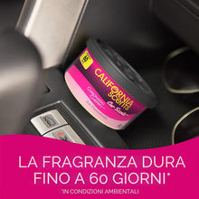 Carica l'immagine nel visualizzatore di Gallery, California Scents, Deodoranti per auto in lattina, profumo di ciliegia Coronado, confezione da 4, forte fragranza regola