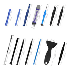 Carica l'immagine nel visualizzatore di Gallery, LIHAO 21 in 1 strumento di riparazione per cellulare, set di strumenti professionali, cacciavite, colla a ventosa per sm