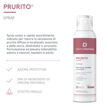 Carica l'immagine nel visualizzatore di Gallery, Dermovitamina - Prurito Spray 100ml - Per Adulti e Bambini - Dermatite