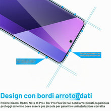 Carica l'immagine nel visualizzatore di Gallery, Phoona 3 Pezzi, Vetro Temperato per Xiaomi Redmi Note 13 Pro+ 5G/ Pro Plus 5G, 9H Durezza HD Trasparente Pellicola Prott