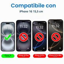 Carica l'immagine nel visualizzatore di Gallery, Mothca Vetro Temperato Opaco per iPhone 16, 2 Pellicole Protettive Opache + 2 Pellicole Fotocamera, Anti-Impronte e Anti
