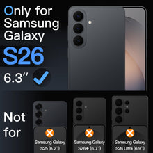 Carica l'immagine nel visualizzatore di Gallery, JETech Cover Opaca 3 in 1 per Samsung Galaxy S26, Nero