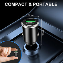 Carica l'immagine nel visualizzatore di Gallery, Caricatore Auto USB C 30W a Ricarica Rapida PD 30W e QC 3.0 18W