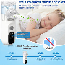 Carica l'immagine nel visualizzatore di Gallery, Nebulizzatore Portatile USB-C con Display Digitale, Apparecchio per Aerosol a Ultrasuoni per Adulti e Bambini, Funzione 
