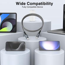 Carica l'immagine nel visualizzatore di Gallery, GIANAC Cavo USB C [3pezzi 2M] Cavo USB Type-C 60W Cavo Ricarica USB C USB C