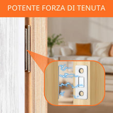 Carica l'immagine nel visualizzatore di Gallery, Calamite per Mobili Chiusura 6 Pezzi,Chiusura Magnetica,Calamite Potenti in Acciaio Laminato a Freddo, Ultra Sottile per