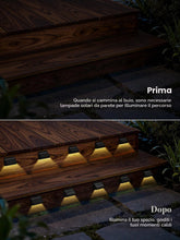 Carica l'immagine nel visualizzatore di Gallery, Smiling Shark Luce Solare LED Esterno, Applique Solare da Esterno Lampada Solare da Parete IP65 Impermeabile Luci da Est