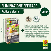 Carica l'immagine nel visualizzatore di Gallery, COMPO BIO Antilumache Fer®, Lumachicida in granuli, Pronto Uso, 200g