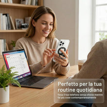 Carica l'immagine nel visualizzatore di Gallery, Supporto per Cellulare, Anello Magnetico Rotante a 360° e Pieghevole, Cavalletto Magnetico, Supporto Sottile in Metallo,