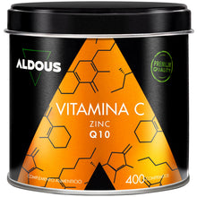 Carica l'immagine nel visualizzatore di Gallery, Vitamina C + Zinco + Q10-400 Compresse (Scorta per +1 Anno)