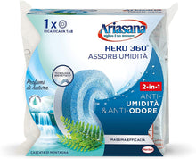 Carica l'immagine nel visualizzatore di Gallery, Ariasana Aero 360 Ricarica TAB Cascata di Montagna per dispositivo Aero 360° kit, Assorbi umidità al profumo naturale co