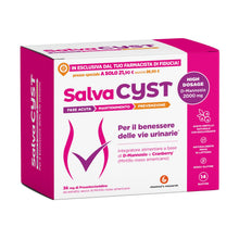 Carica l'immagine nel visualizzatore di Gallery, Salvacyst Integratore Cistite e Benessere Vie Urinarie 14 Bustine Chemist's