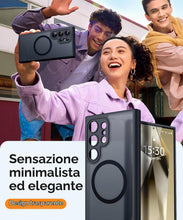 Carica l'immagine nel visualizzatore di Gallery, CANSHN Magnetica Cover per Samsung Galaxy S24 Ultra (6.8 Pollici), [Protezione Completa Della Fotocamera] Custodia Trasl