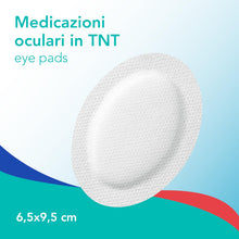 Carica l'immagine nel visualizzatore di Gallery, 25 Medicazioni Oculari Sterili Adesive – Con Tampone Antiaderente, Adesivo Ipoallergenico, Cerotti Sterili per Protezion