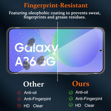 Carica l'immagine nel visualizzatore di Gallery, Vanrain Vetro Temperato per Samsung Galaxy A36 5G, 2+2 Pezzi Vetro Pellicola con Telaio per l'installazione e Fotocamera