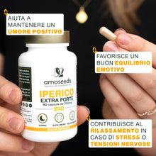 Carica l'immagine nel visualizzatore di Gallery, Iperico BIO | Erba di San Giovanni | Concentrato di Ipericina | Buon Umore, Rilassamento, Sonno | 90 capsule vegane da 3
