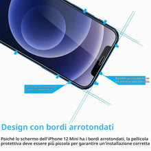Carica l'immagine nel visualizzatore di Gallery, NEW'C Pellicola Vetro per iPhone 12 Mini, in Vetro Temperato Antigraffio