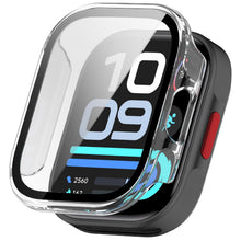 Carica l'immagine nel visualizzatore di Gallery, GIOPUEY Cover Compatibile con Xiaomi Redmi Watch 6 Lite, [2 Pezzi] Pellicola Protettiva Vetro + Cornice in Plastica Rigi