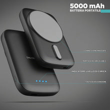 Carica l'immagine nel visualizzatore di Gallery, GALVANOX Power Bank magnetico per telefoni Samsung (15 W) batteria di ricarica wireless per Android, Galaxy S24 S25 S26 