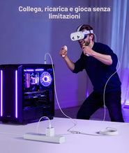 Carica l'immagine nel visualizzatore di Gallery, Syntech VR Cavo Link con Ricarica 5M Compatibile con Meta Quest 3S/Quest 3/Oculus Quest2 Accessori, Cavo Link USB 3.0 co