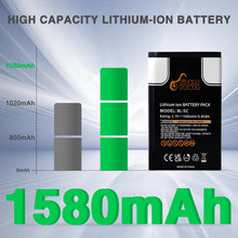 Carica l'immagine nel visualizzatore di Gallery, Pickle Power 2 X1580mAh Batteria BL-5C per Nokia 6230 6330 6263 6267 6270 6555 6600 6630 6670 6680 6681 6682 6820