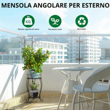 Carica l'immagine nel visualizzatore di Gallery, STLOVe Supporti per Piante in Metallo, 2 Piani Portavasi da terra, Iron Plant Stands per Interni ed Esterni, per la Deco