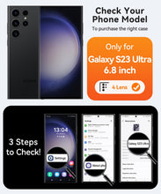 Carica l'immagine nel visualizzatore di Gallery, CANSHN Magnetica Cover per Samsung Galaxy S23 Ultra (6.8 Pollici), [Protezione Completa Della Fotocamera] Custodia Trasl