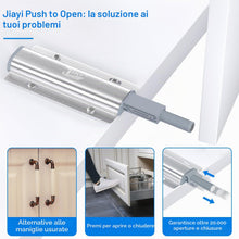 Carica l'immagine nel visualizzatore di Gallery, Push Pull per Ante Jiayi 2 Pezzi Apertura a Pressione Ante Chiusura Magnetico Pressione Home Push to Open Custodia in Al