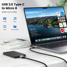 Carica l'immagine nel visualizzatore di Gallery, MOGOOD Cavo Tipo C a Micro B 3.0 Cavo Hard Disk USB C 0.5M 10Gbps