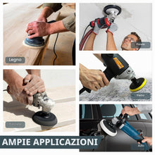 Carica l'immagine nel visualizzatore di Gallery, 70 Pezzi Dischi Abrasivi 75mm Dischi Abrasivi Auto-Agrippanti Grana 180/240/320/400/600/800/1000/1200/1500/2000/2500/300